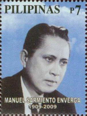 Manuel_S._Enverga_2009_stamp_of_the_Philippines